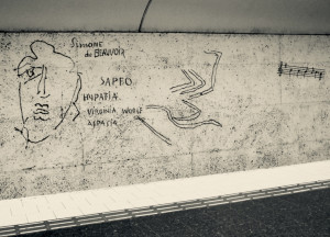 tunnelbana simone de beauvoir